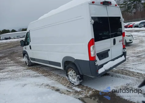 2018 Ram Promaster 2500 High Roof 159 Wb from USA, damaged, VIN 3C6TRVDG6JE140187